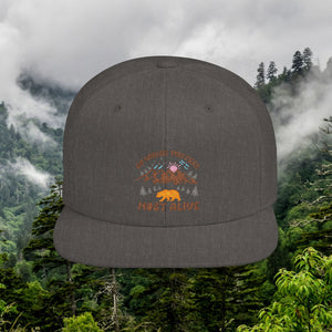 Wild Trail Flat Bill Snapback Hat