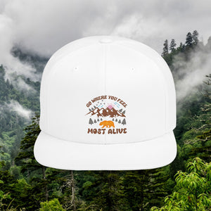 Wild Trail Flat Bill Snapback Hat