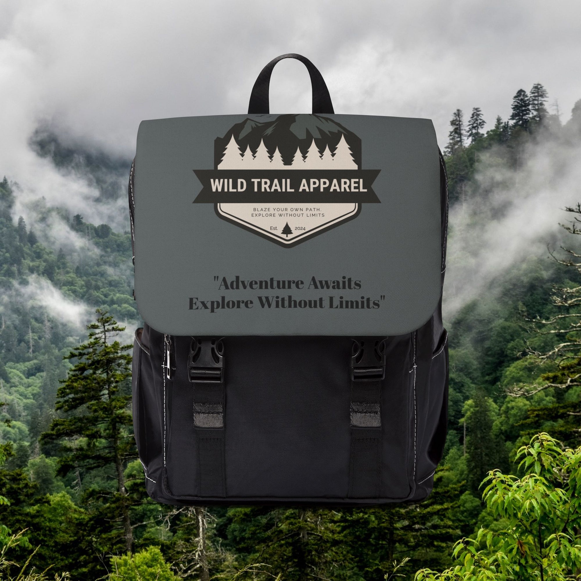 Unisex Shoulder Backpack -Wild Trail Apparel Design