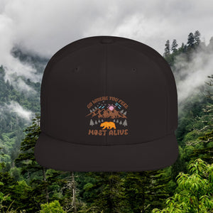 Wild Trail Flat Bill Snapback Hat