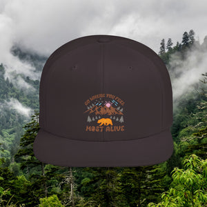 Wild Trail Flat Bill Snapback Hat