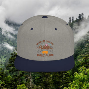 Wild Trail Flat Bill Snapback Hat